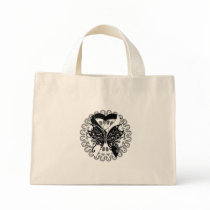 Carcinoid Cancer Butterfly Circle of Ribbons Tote Bag