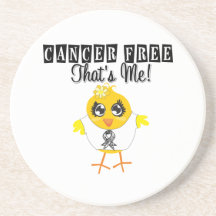 Carcinoid Cancer - Cancer Free That's Me Beverage Coaster