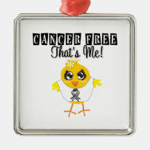 Carcinoid Cancer - Cancer Free That's Me Christmas Tree Ornament