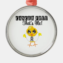 Carcinoid Cancer - Cancer Free That's Me Christmas Ornaments
