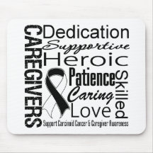 Carcinoid Cancer Caregivers Collage Mousepad