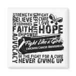 Carcinoid Cancer Collage - Fight Like a Girl magnets