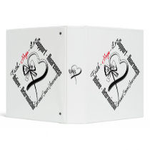 Carcinoid Cancer Faith Hope Love Butterfly Binder