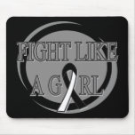 Carcinoid Cancer Fight Like A Girl Circular mousepads