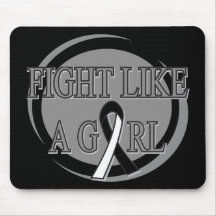 Carcinoid Cancer Fight Like A Girl Circular Mouse Pad