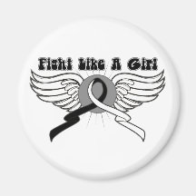 Carcinoid Cancer Fight Like A Girl Wings Magnet