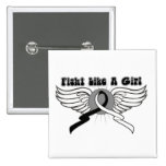 Carcinoid Cancer Fight Like A Girl Wings buttons