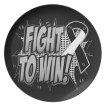 Carcinoid Cancer Fight To Win Party Plate