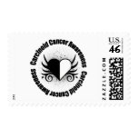 Carcinoid Cancer Grunge Heart Tattoo postage
