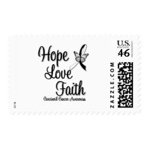 Carcinoid Cancer HOPE LOVE FAITH Stamps
