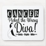Carcinoid Cancer Picked The Wrong Diva v2 mousepads