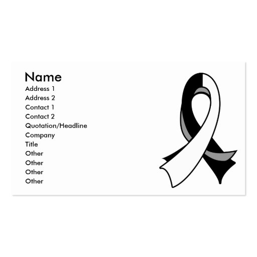 Carcinoid Cancer Ribbon Business Card