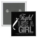 Carcinoid Cancer Ribbon - Fight Like a Girl buttons