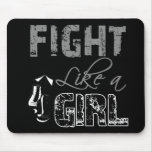 Carcinoid Cancer Ribbon Gloves Fight Like a Girl mousepads