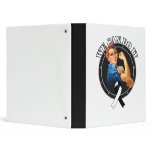 Carcinoid Cancer  - Rosie The Riveter - We Can Do Vinyl Binder