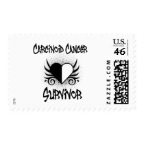 Carcinoid Cancer SURVIVOR Heart Tattoo Postage