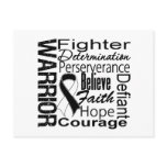 Carcinoid Cancer Warrior Collage Postcard