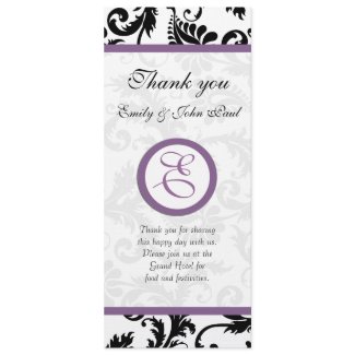 Card #2 of Wedding Program invitation