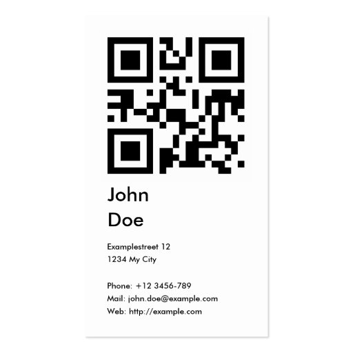 Card (address, phone, email, web) business card template (front side)