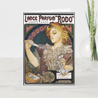 Card: Alphonse Mucha- Lance Parfum 
