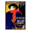 Card: Aristide Bruant by Toulouse-Lautrec by VintageCabaret Card: Aristide Bruant by Toulouse-Lautrec