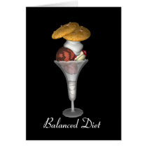 Card Balanced Diet Cookies And Ice Cream