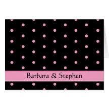 Card: Black w/Pink Dots