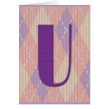 Card (blank)- initial U