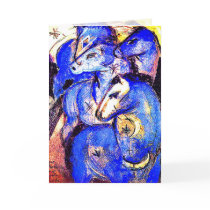 Card: Blue Horses