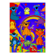 Card Boys Kid's Animals Collage