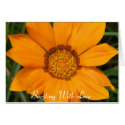Card Bright Yellow Burst Flower Love