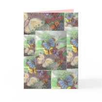 Card "Butterflies at Dawn" by dreamingagain Card "Butterflies at Dawn"