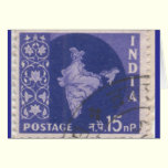 Card: Canceled Indian Postage