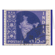 Card: Canceled Indian Postage