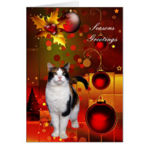 Card Christmas Cat