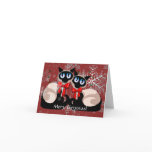 Card - Christmas Siamese Cats