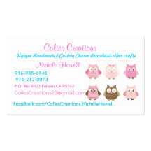 card, Colies Creations, Unique Handmade &Custom... Business Card Templates