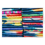 Card, Colorful Fabric, Banjul, Gambia, West Africa