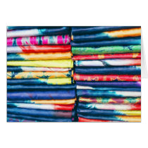 Card, Colorful Fabric, Banjul, Gambia, West Africa