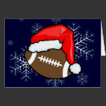 Card - Decorative Santa Football cards