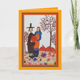 Card, Fall Harvest, Thanksgiving card