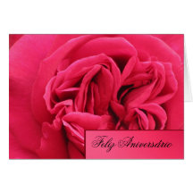 Card: Feliz Aniversário - Pink Rose