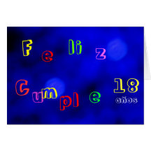 Card - Feliz Cumpleaños - Azul-Multicolor