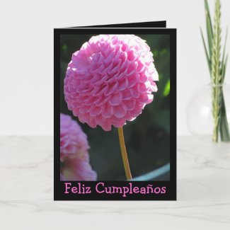 Card - Feliz Cumplea&#241;os - La Dalia Rosa