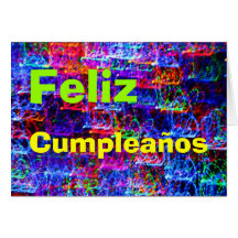 Card - Feliz Cumpleaños - Multicolor