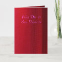 Card - Feliz Día de San Valentín - Roja