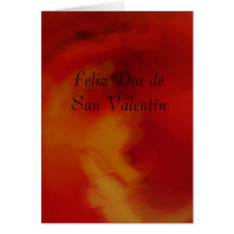 Card - Feliz Día de San Valentín - Roja-Naranja
