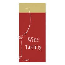 Card for a WineTasting or event Full Color Rack Card