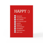 Card For All Seasons (Red)