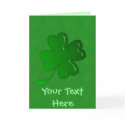 Card - Four Leaf Clover by pawtraitart Card - Four Leaf Clover